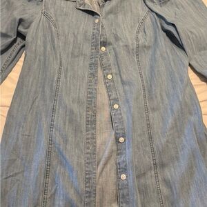 Express Light Blue Denim Shirt